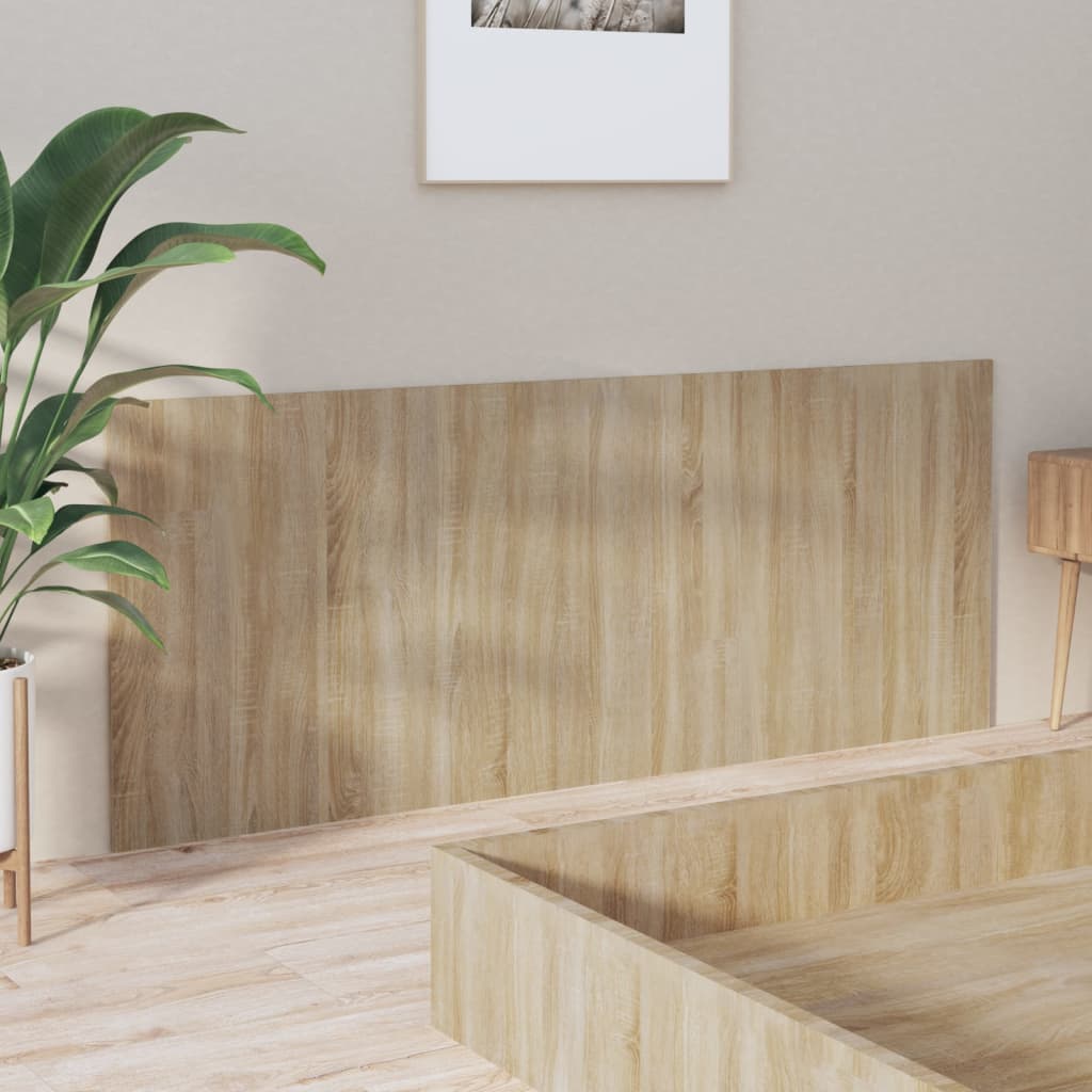 Bed Headboard Sonoma Oak 200 cm Engineered Wood