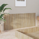 Bed Headboard Sonoma Oak 200 cm Engineered Wood - Top-Down View