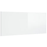 Bed Headboard High Gloss White 200 cm Engineered Wood
