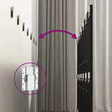 Wall Headboard Black 240 cm Engineered Wood - Rear View
