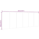 Wall Headboard Sonoma Oak 240x1.5x80 cm Engineered Wood - Low Angle