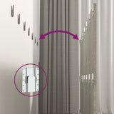 Wall Headboard Concrete Grey 240 cm Engineered Wood - Rear View