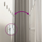 Wall Headboard High Gloss White 240 cm Engineered Wood - Rear View