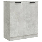 Sideboard Concrete Grey 60x30x70 cm Engineered Wood - Front View