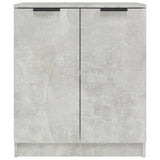 Sideboard Concrete Grey 60x30x70 cm Engineered Wood - Side View