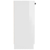 Sideboard High Gloss White 60x30x70 cm Engineered Wood - Top-Down View