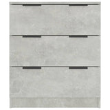Sideboard Concrete Grey 60x30x70 cm Engineered Wood - 45-Degree Angle