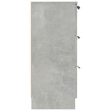 Sideboard Concrete Grey 60x30x70 cm Engineered Wood - Rear View