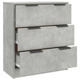 Sideboard Concrete Grey 60x30x70 cm Engineered Wood - Close-Up Angle