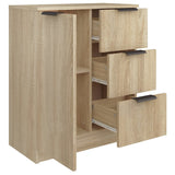 Sideboard Sonoma Oak 60x30x70 cm Engineered Wood - 45-Degree Angle