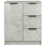 Sideboard Concrete Grey 60x30x70 cm Engineered Wood - Side View