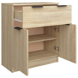 Sideboard Sonoma Oak 60x30x70 cm Engineered Wood - Close-Up Angle