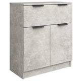 Sideboard Concrete Grey 60x30x70 cm Engineered Wood - Front View