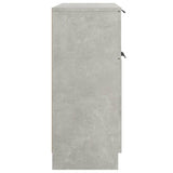 Sideboard Concrete Grey 60x30x70 cm Engineered Wood - Rear View