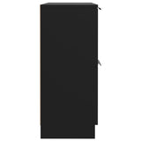 Sideboard Black 60x30x70 cm Engineered Wood - Rear View