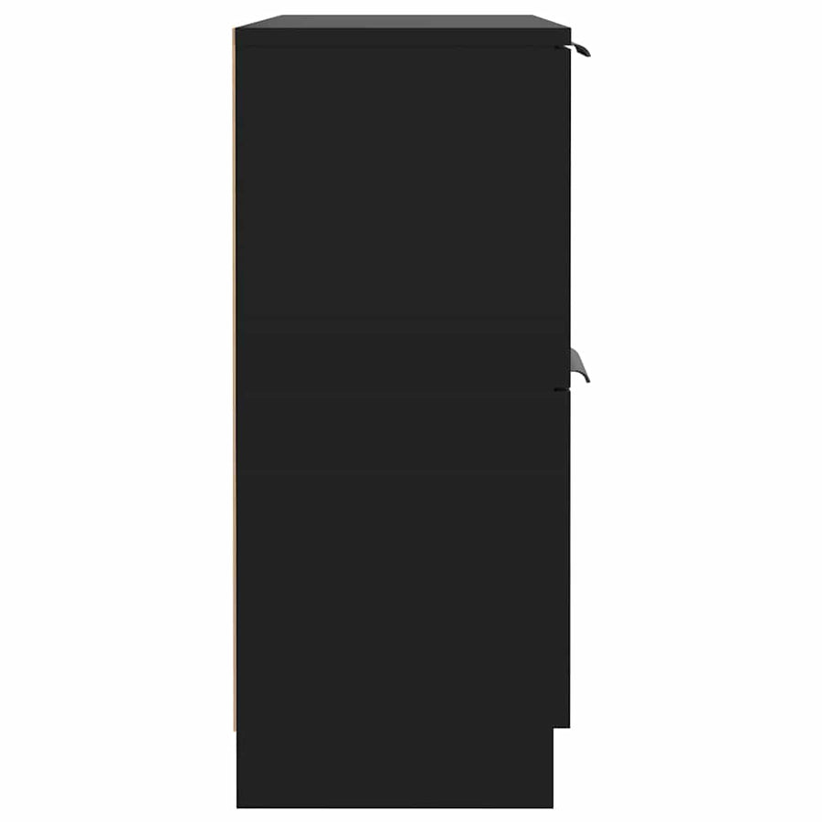 Sideboard Black 60x30x70 cm Engineered Wood