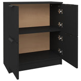 Sideboard Black 60x30x70 cm Engineered Wood - Close-Up Angle