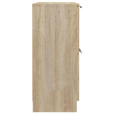 Sideboard Sonoma Oak 60x30x70 cm Engineered Wood - Rear View
