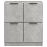 Sideboard Concrete Grey 60x30x70 cm Engineered Wood - 45-Degree Angle