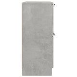 Sideboard Concrete Grey 60x30x70 cm Engineered Wood - Rear View