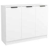 Sideboard White 90.5x30x70 cm Engineered Wood - Front View