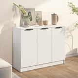 Sideboard White 90.5x30x70 cm Engineered Wood - Side View