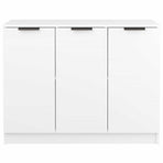 Sideboard White 90.5x30x70 cm Engineered Wood