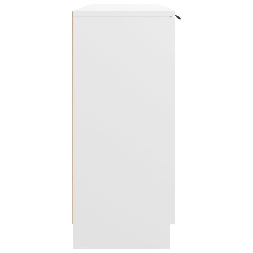Sideboard White 90.5x30x70 cm Engineered Wood