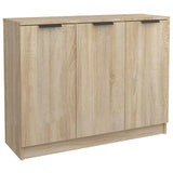 Sideboard Sonoma Oak 90.5x30x70 cm Engineered Wood - Front View