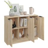 Sideboard Sonoma Oak 90.5x30x70 cm Engineered Wood - Top-Down View