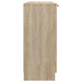 Sideboard Sonoma Oak 90.5x30x70 cm Engineered Wood - Rear View