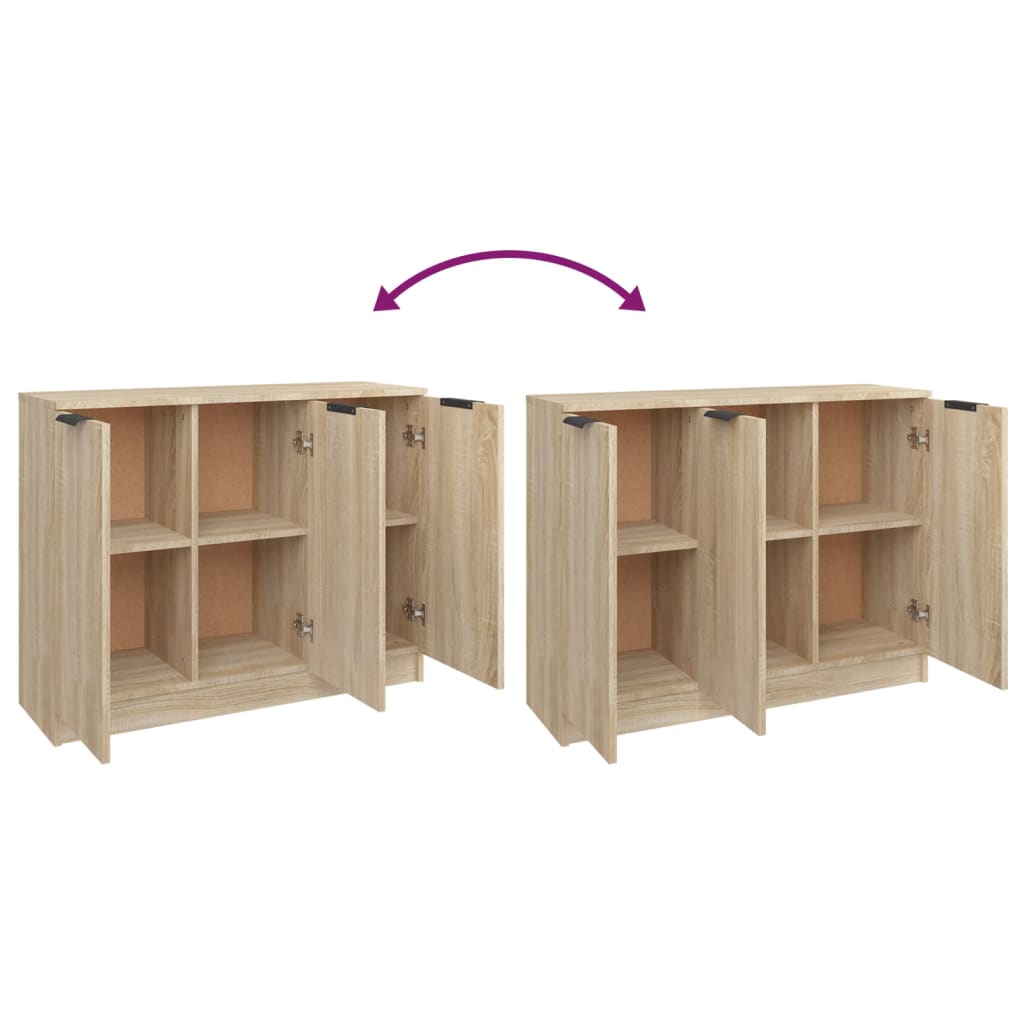 Sideboard Sonoma Oak 90.5x30x70 cm Engineered Wood