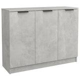 Sideboard Concrete Grey 90.5x30x70 cm Engineered Wood - Front View