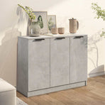 Sideboard Concrete Grey 90.5x30x70 cm Engineered Wood