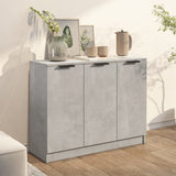 Sideboard Concrete Grey 90.5x30x70 cm Engineered Wood - Side View
