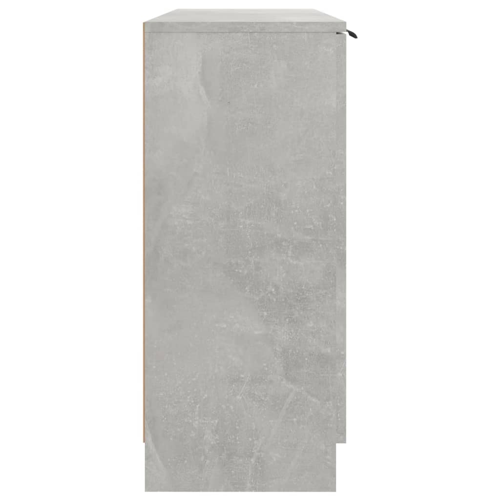 Sideboard Concrete Grey 90.5x30x70 cm Engineered Wood