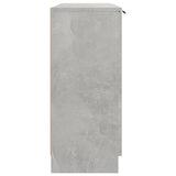 Sideboard Concrete Grey 90.5x30x70 cm Engineered Wood - Rear View
