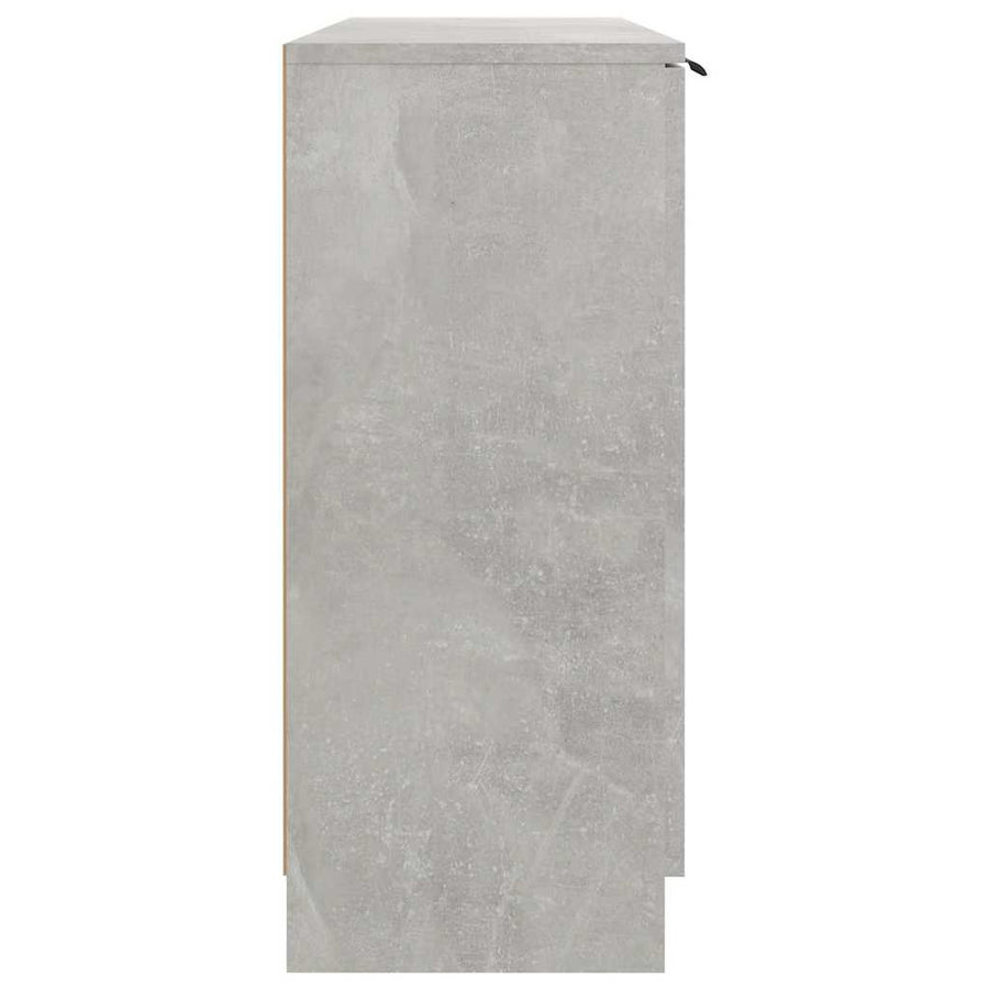 Sideboard Concrete Grey 90.5x30x70 cm Engineered Wood