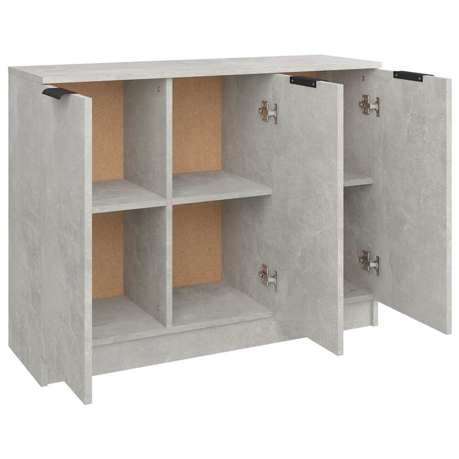 Sideboard Concrete Grey 90.5x30x70 cm Engineered Wood