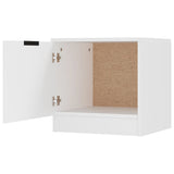 Bedside Cabinet White 40x39x40 cm - 45-Degree Angle