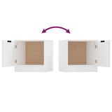 Bedside Cabinets 2 pcs White 40x39x40 cm - Extra Image