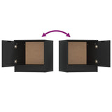 Bedside Cabinets 2 pcs Black 40x39x40 cm - Extra Image