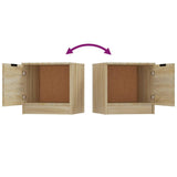 Bedside Cabinets 2 pcs Sonoma Oak 40x39x40 cm - Extra Image