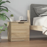 Bedside Cabinets 2 pcs Sonoma Oak 40x39x40 cm - Side View