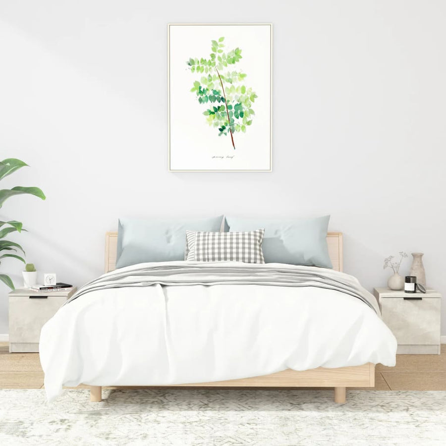 Bedside Cabinets 2 pcs Concrete Grey 40x39x40 cm