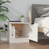 Bedside Cabinets 2 pcs High Gloss White 40x39x40 cm - Top-Down View