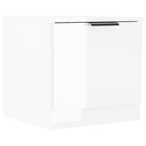 Bedside Cabinets 2 pcs High Gloss White 40x39x40 cm - 45-Degree Angle
