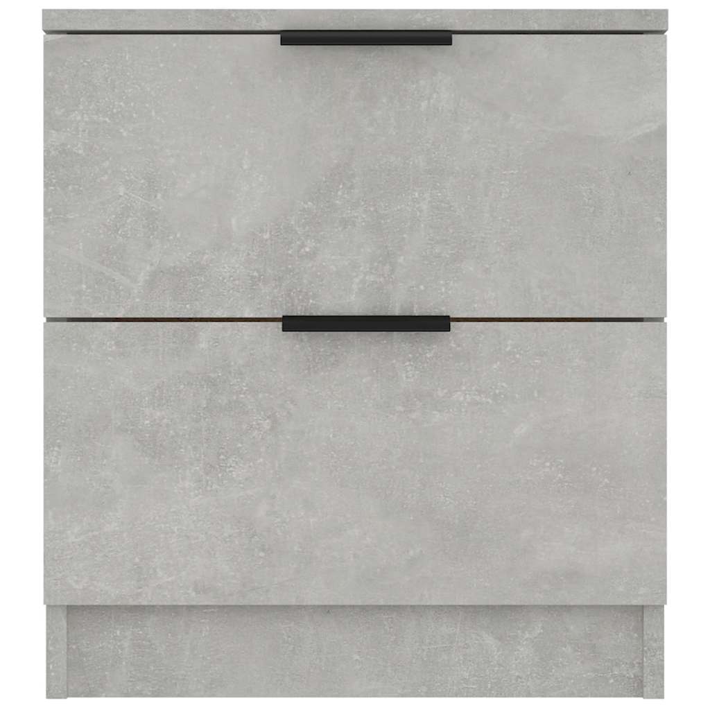 Bedside Cabinet Concrete Grey Engineered Wood