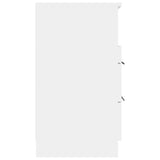Bedside Cabinets 2 pcs White Engineered Wood - Low Angle