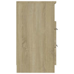 Bedside Cabinet Sonoma Oak Engineered Wood
